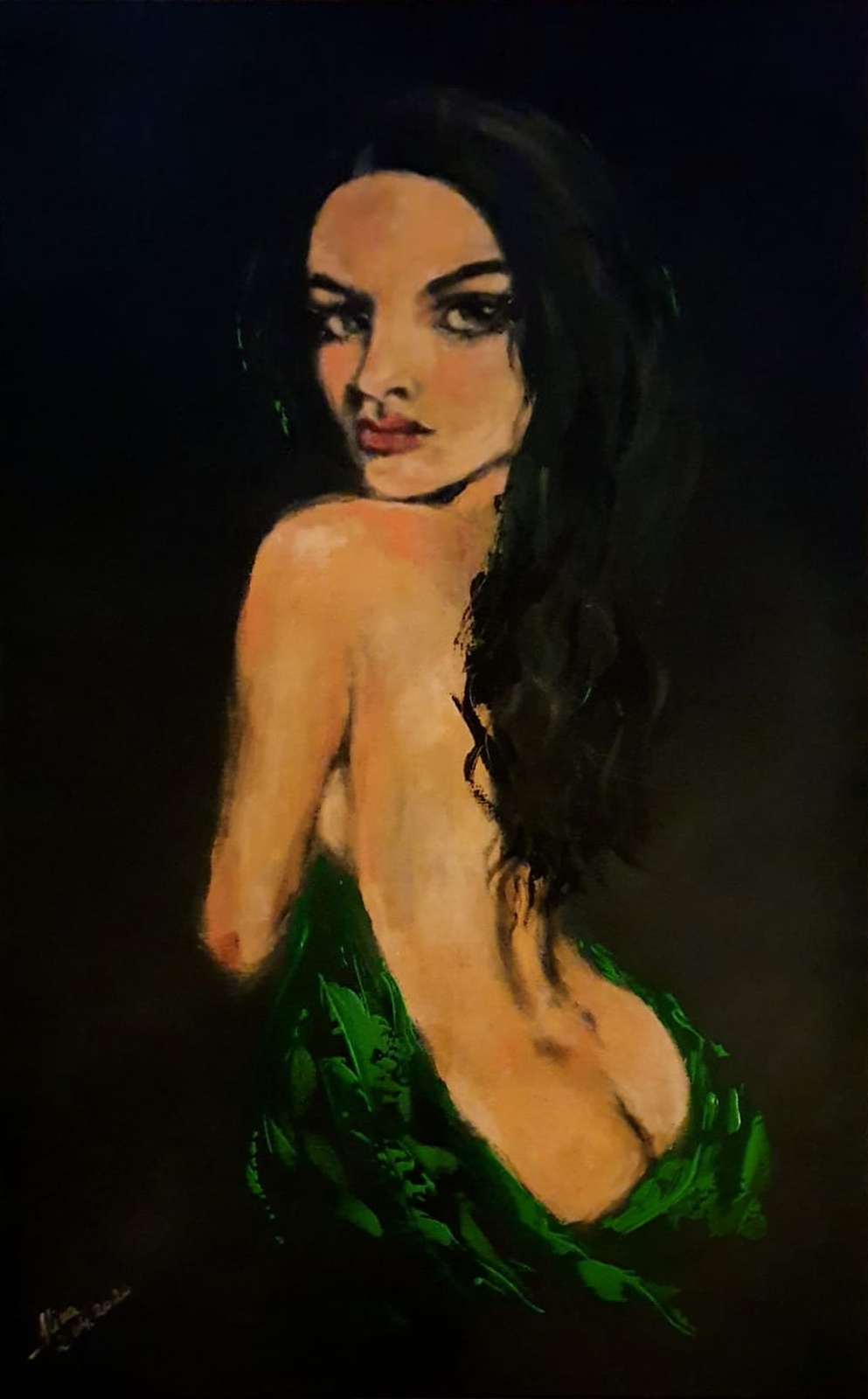 ArteDiAlina.com painting: mermaid ahead